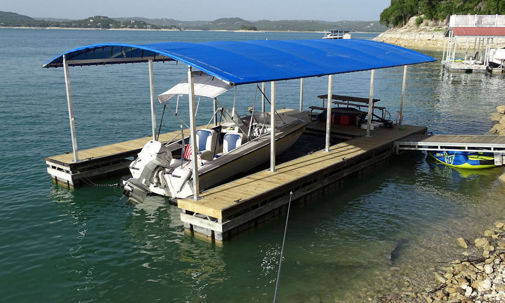 SlipSki Dorado aluminum boat dock canopy