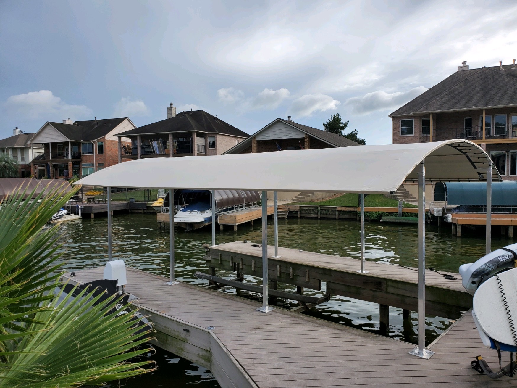 Custom Boat Dock Canopy by SlipSki Solutions