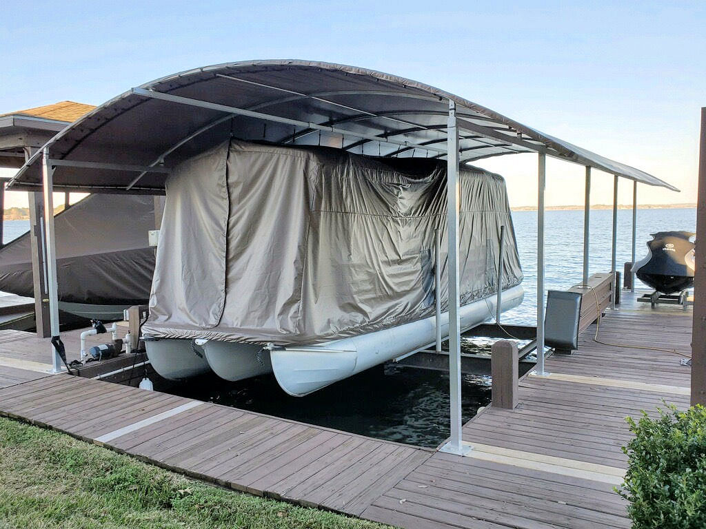 The Dorado Awning by SlipSki Solutions | Custom Boat Dock Awnings