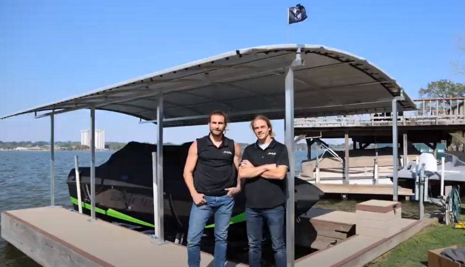 SlipSki Dorado Boat Dock Canopy Build