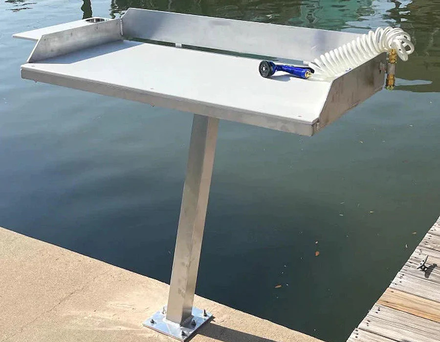 4 Foot Dock Mounted Fillet Table